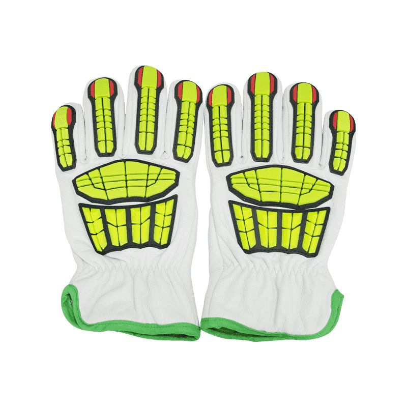 Anti-impact snijbestendige koeienhuid lederen handschoenen