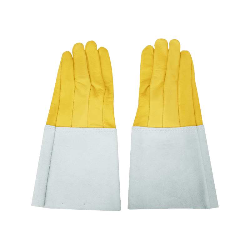 Koeienhuid lederen lashandschoenen