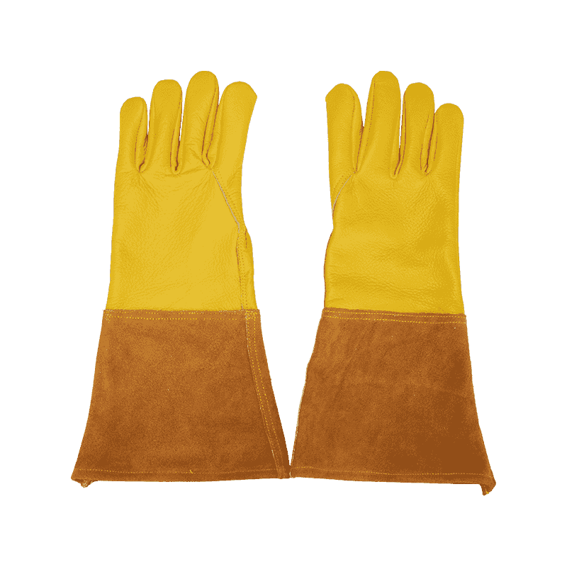 Koeienhuid lederen lashandschoenen