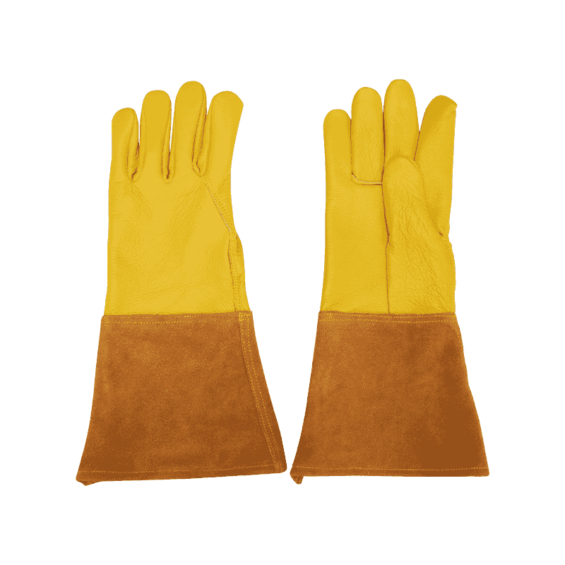 Koeienhuid lederen lashandschoenen